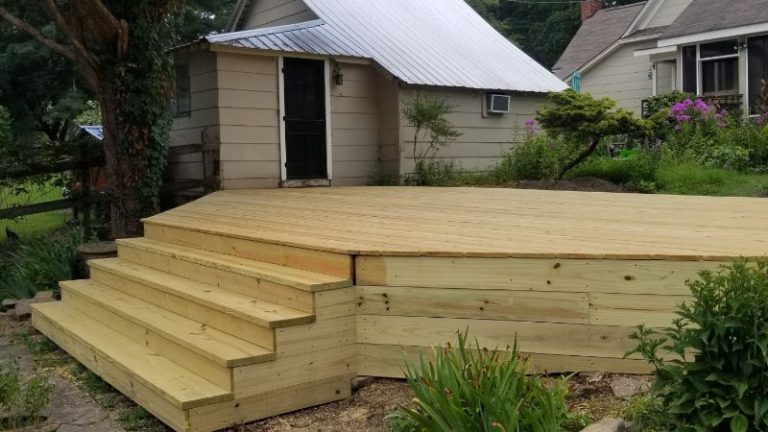 wood deck construction