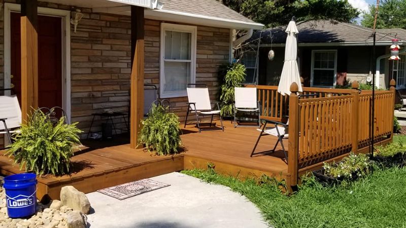 wood deck construction