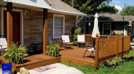 wood deck construction